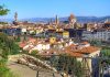 Panorama do centro de Florença com o Duomo e o Palazzo Vecchio