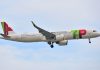 Airbus A321LR da TAP Air Portugal, o avião que faz o voo Lisboa–São Luís
