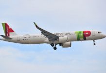 Airbus A321LR da TAP Air Portugal, o avião que faz o voo Lisboa–São Luís