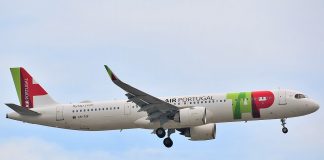Airbus A321LR da TAP Air Portugal, o avião que faz o voo Lisboa–São Luís